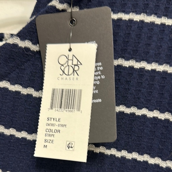 Chasor Navy and White Striped Sweater NWT‎ - Picture 2 of 5
